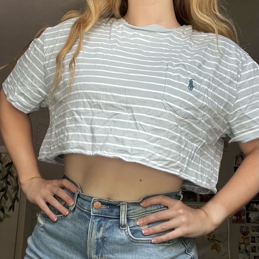 Cropped Ralph Lauren Polo Top